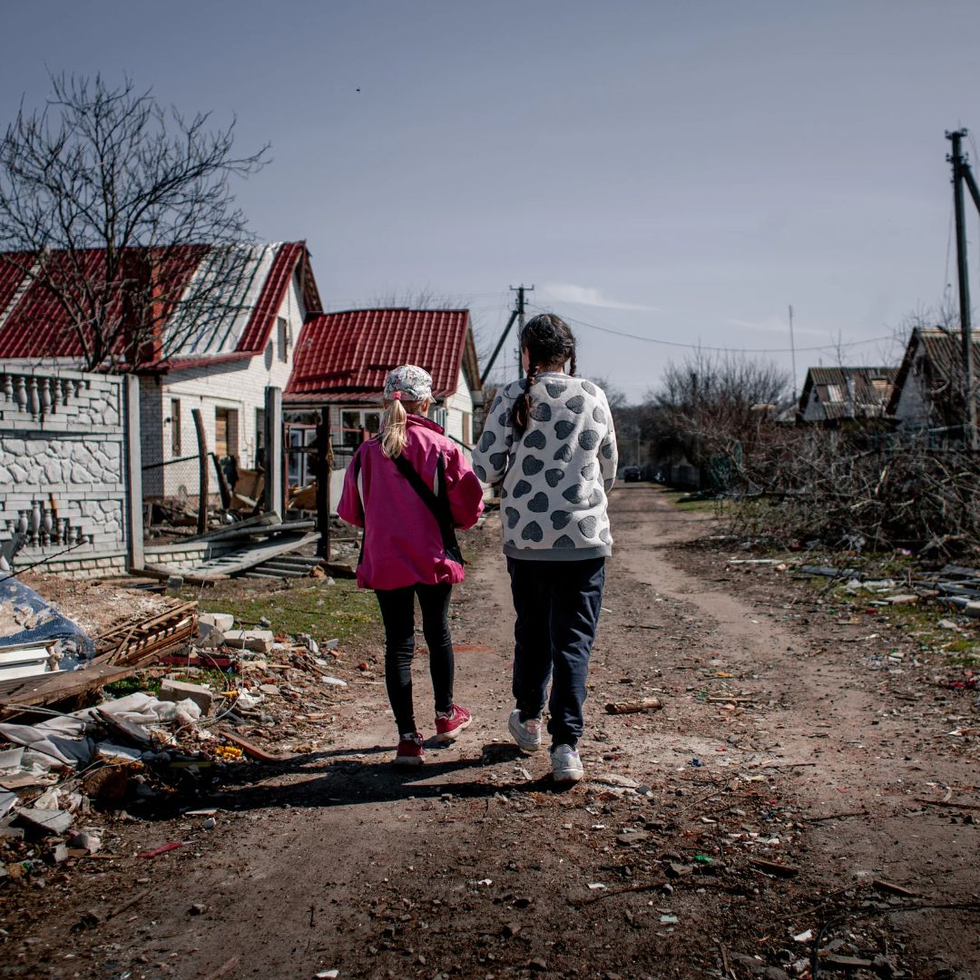dzieci wojna w Ukrainie
