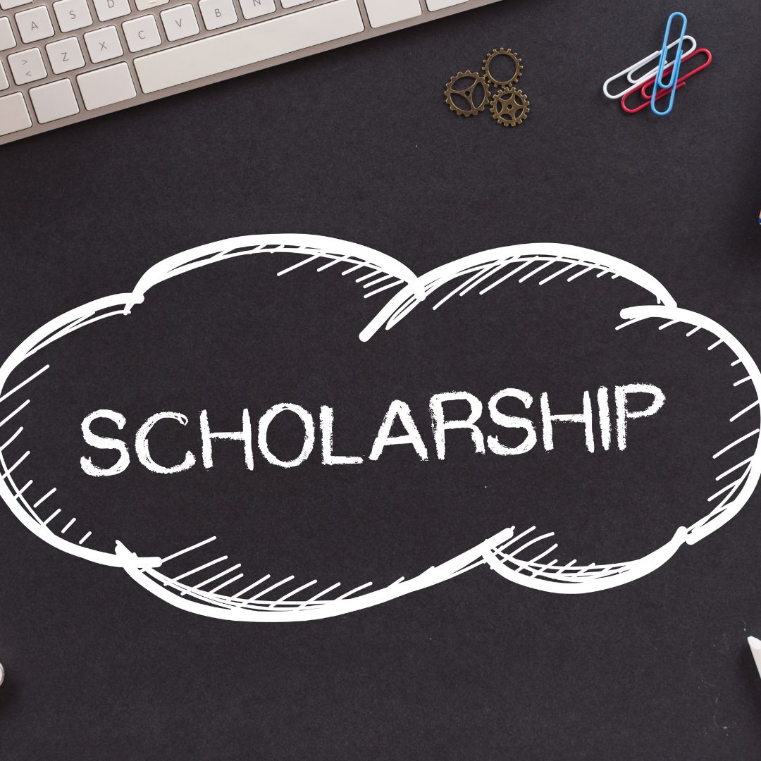 grafika z napisem scholarship