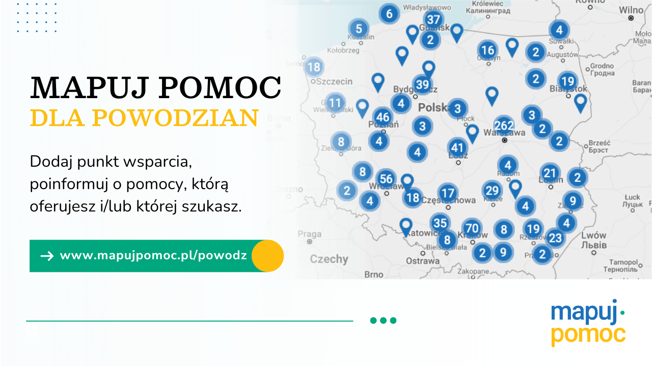 Mapuj Pomoc dla Powodzian