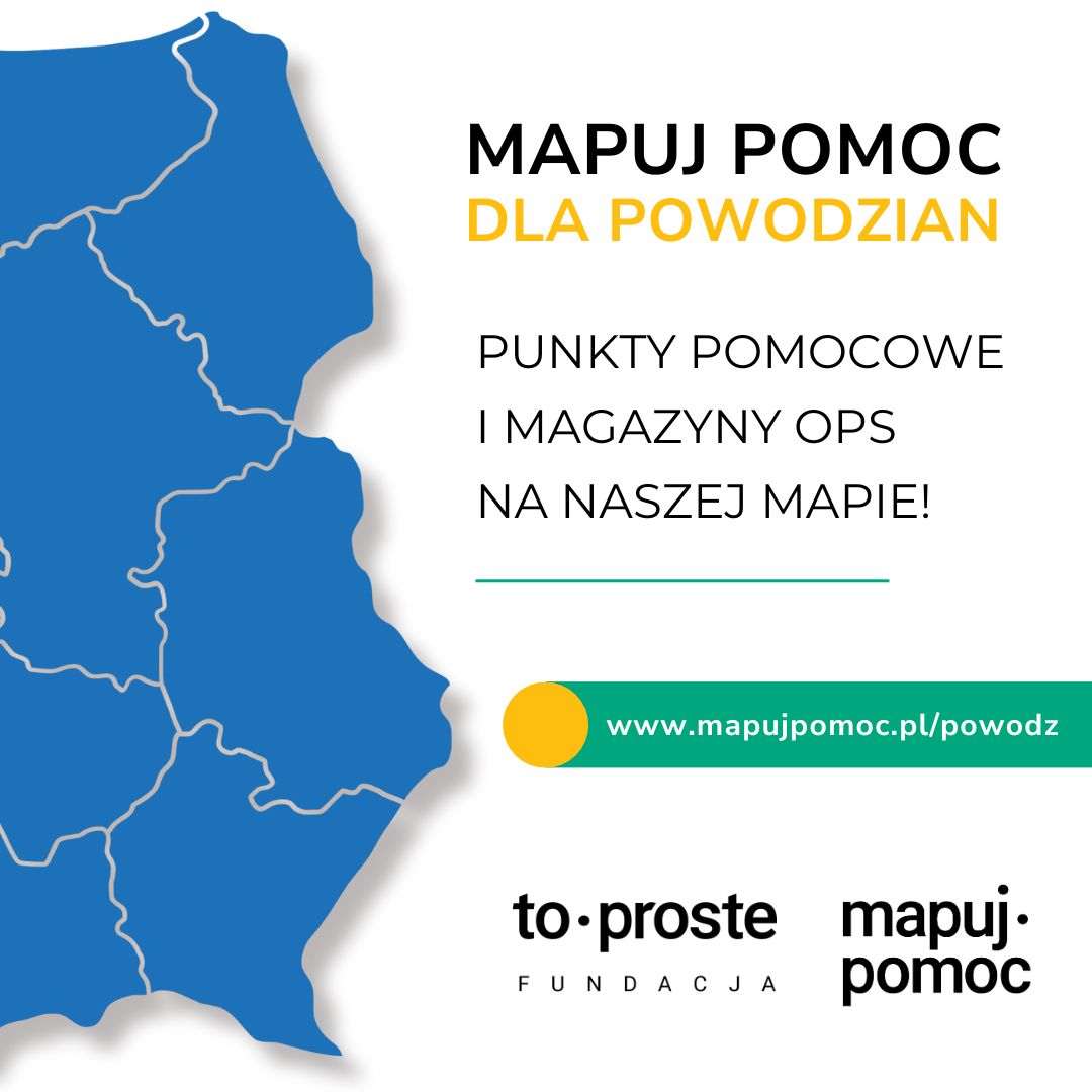 mapa pomocy powodzianom