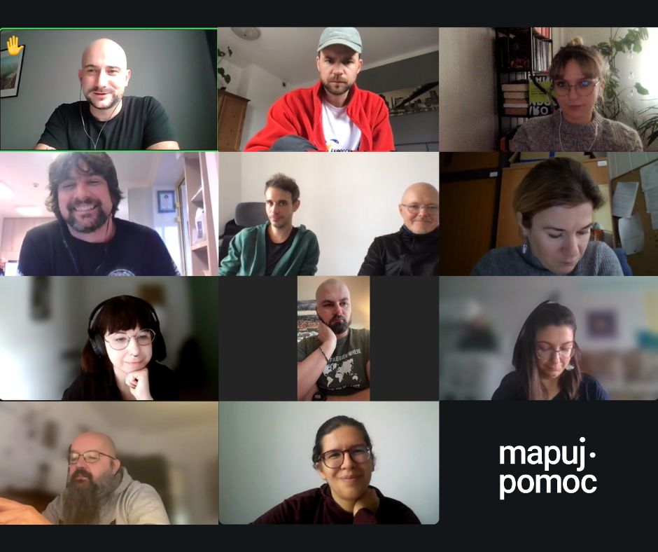 uczestnicy spotkanie Mapuj Pomoc