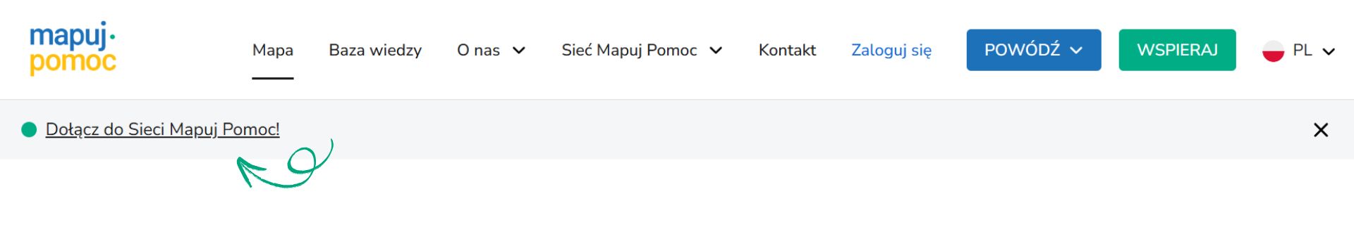 rejestracja do Sieci Mapuj Pomoc link
