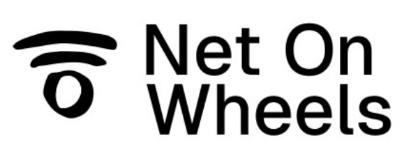 Logo Net On Wheels z symbolem Wi-Fi.