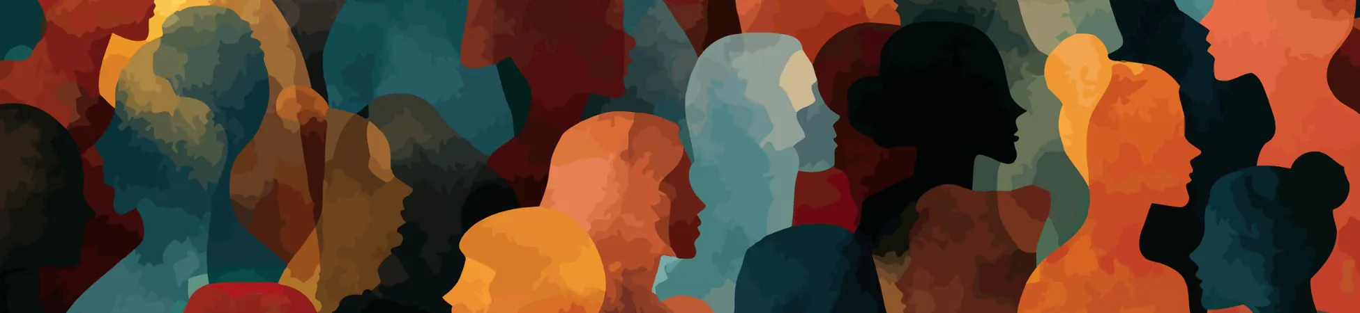 tłum, ludzie, rysunek graficzny