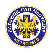 Okrągłe logo z niebieską Gwiazdą Życia, złotym orłem w centrum oraz napisem 