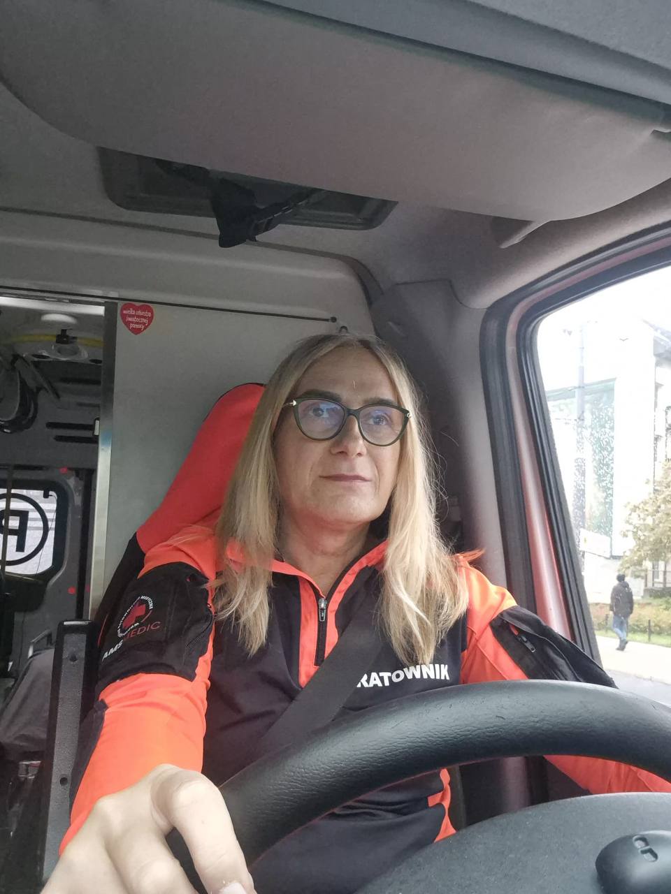 Anna M. Szymkowiak w karetce