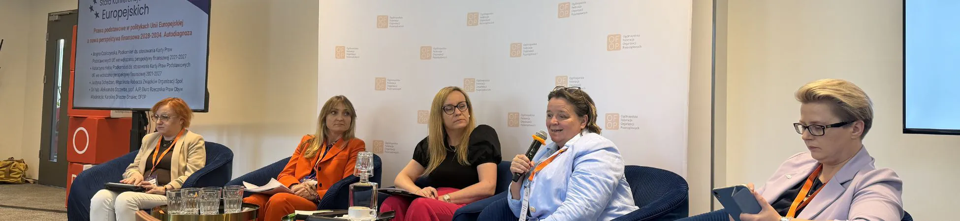 prelegentki przemawiają na Stałej Konferencji ds. Europejskich, OFOP 2026