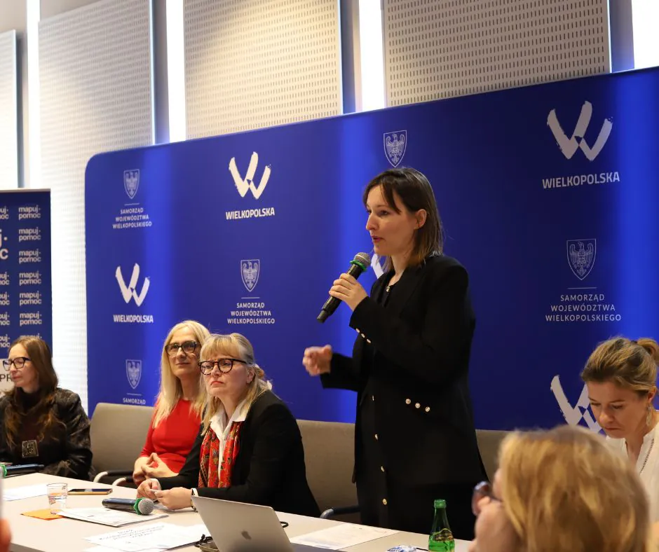 Monika Miłowski przemawia podczas otwarcia Narady Wojewódzkiej w Poznaniu
