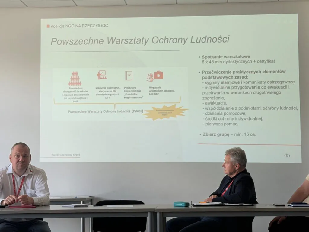 Slajd - powszechne warsztaty ochrony ludności