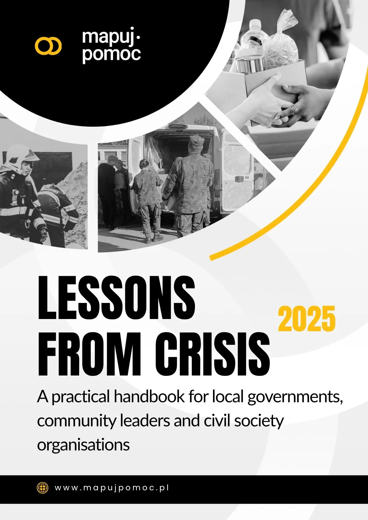Front cover of the "Lessons from crisis 2025" handbook
