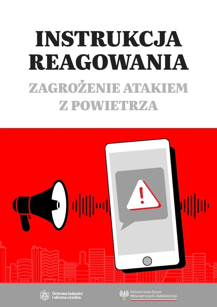 okładka Instrukcja reagowania. Zagrożenie atakiem z powietrza